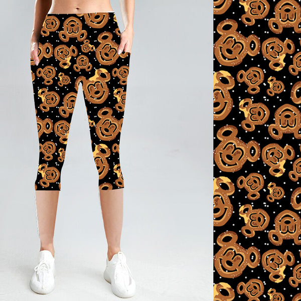 Mickey Pretzels with Side Pocket Leggings